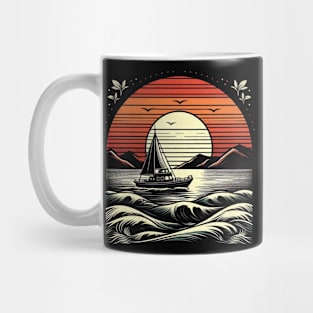 Golden Sunset Sail Mug